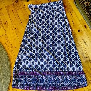 Loveappella Paisley Maxi Skirt